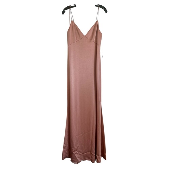NWT Alice + Olivia Julietta Slip Dress in Burnt Rose - Picture 2 of 9